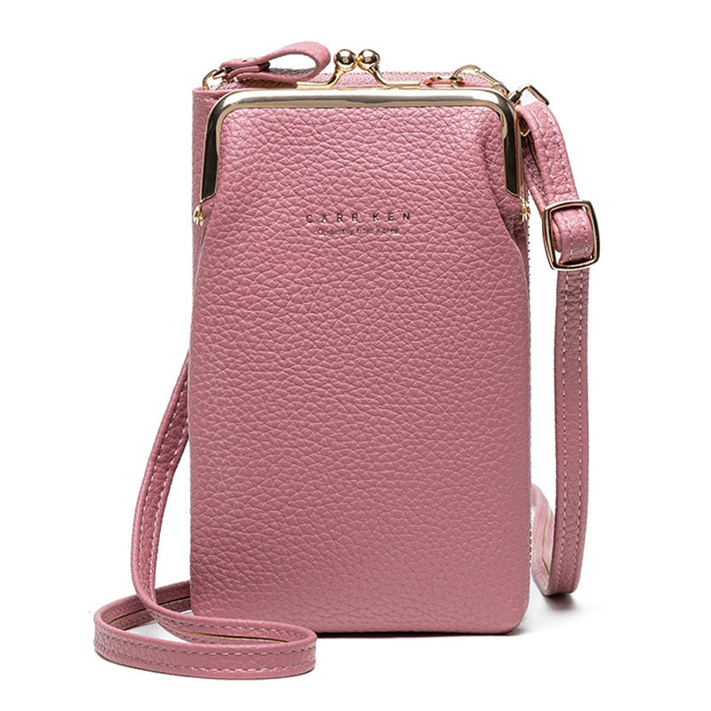 High Quality Phone Bag PU Leather Large Capacity Travel Portable Shoulder Bag Brand Ladies Crossbody Bag Fashion Messenger Bag