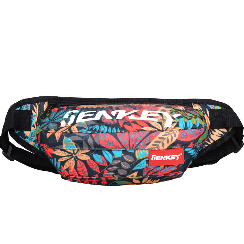 Trend personality cashier pockets Men's sports outdoor chest bag riding bag One shoulder diagonal bag