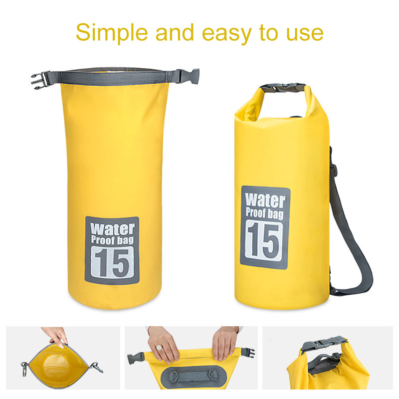 5L/10L/15L/20L/30L  Outdoor Sport PVC Waterproof Storage Dry Bag For Canoe Kayak Rafting Swimming Travel Kit Sack Backpack