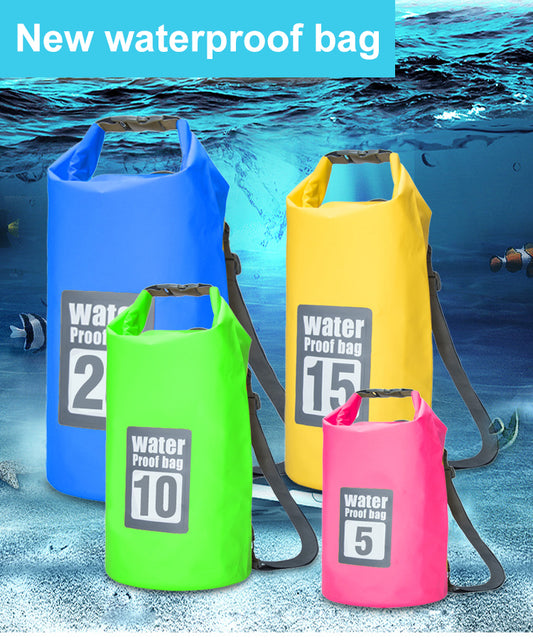 5L/10L/15L/20L/30L  Outdoor Sport PVC Waterproof Storage Dry Bag For Canoe Kayak Rafting Swimming Travel Kit Sack Backpack