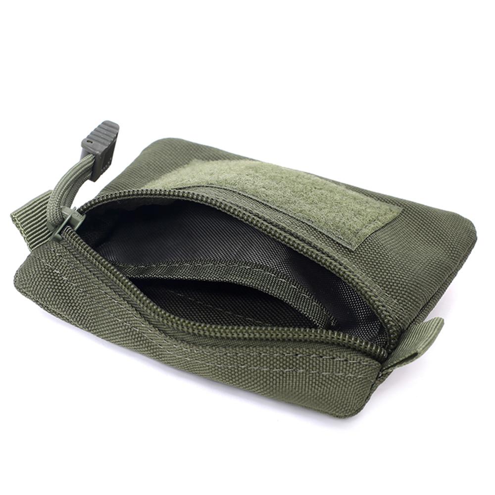 Outdoor EDC Molle Pouch Wallet Waterproof Portable Travel Zipper Waist Bag for Camping Hiking