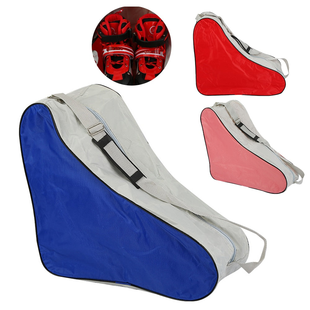 Handle Universal Adjustable Roller Skating Bag Easy Clean Durable Shoulder Strap Triangle Carry Case Portable Outdoor Park