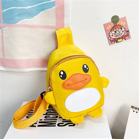 Children's Bags New Trendy Cartoon Duck Messenger Bag Kindergarten Baby Shoulder Bag Travel Coin Purse