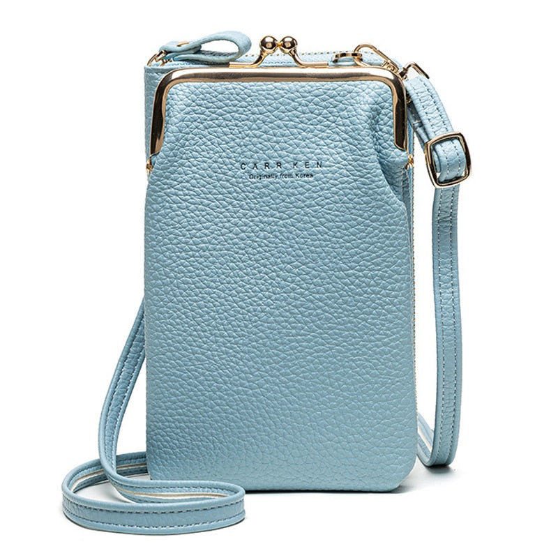 High Quality Phone Bag PU Leather Large Capacity Travel Portable Shoulder Bag Brand Ladies Crossbody Bag Fashion Messenger Bag