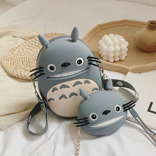 Cute Cartoon Totoro Shoulder Bags Luxury Handbags Women Bags Designer Girls Portable Purses And Handbags Chain Messenger Bag