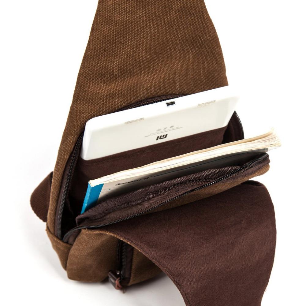 Men Canvas Messenger Bag Casual Travel Military Bag