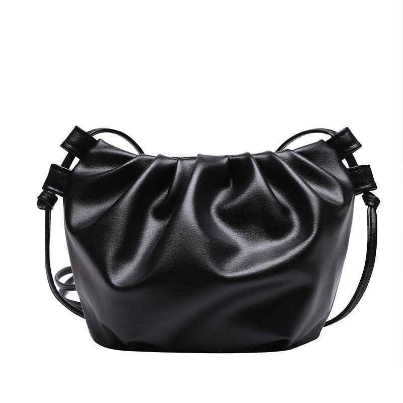 Ins Small Bag Women's Bag New Pleated Net Red With The Same Shoulder Bag Korean Version Of The Cloud Messenger Bag